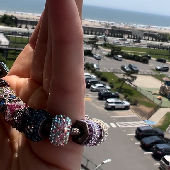 Authentic PANDORA 925 Snake Chain Bracelet with all pandora Authentic charms - Picture 11 of 16